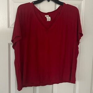JoyLab Red Boxy Workout Tee